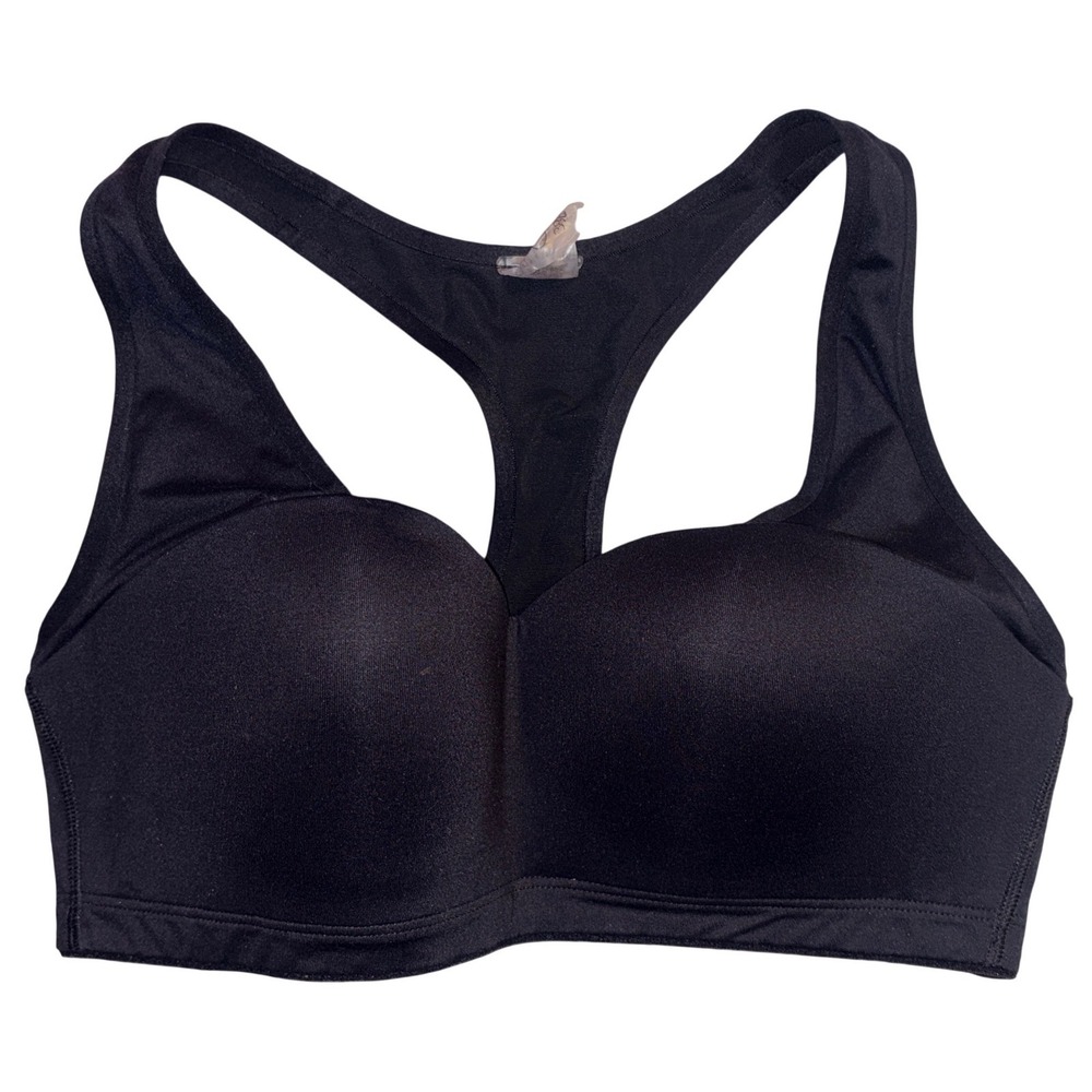 Calia by Carrie Underwood Womens Black Pull On Racerback Sports Bra, Size 38B
